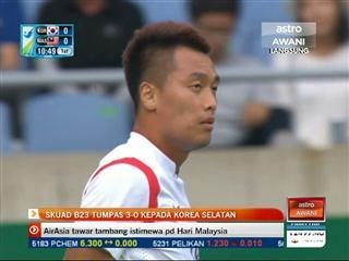 Skuad B23 tumpas 3-0 kepada Korea Selatan