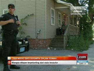 Tiga mayat bayi dijumpai dalam rumah