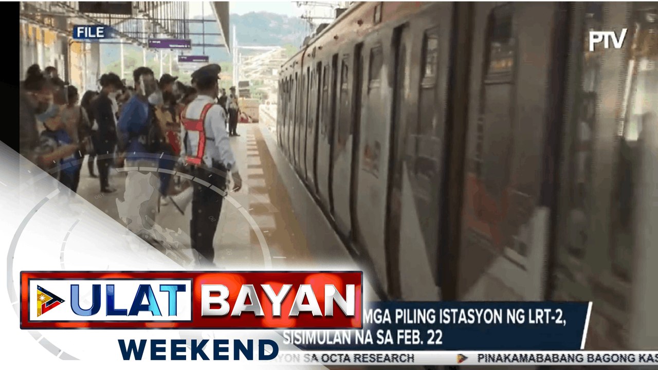 Pagbabakuna vs. COVID-19 sa mga piling istasyon ng LRT-2, sisimulan na sa Feb. 22