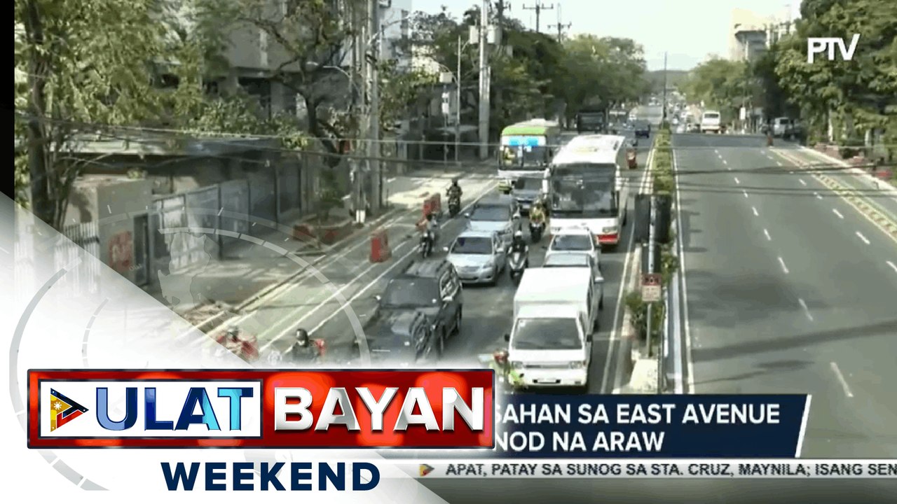 Mabigat na trapiko asahan sa East Avenue sa mga susunod na araw