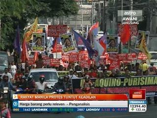 Rakyat Manila protes tuntut keadilan