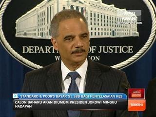 Standard & Poor bayar AS1.38 bilion bagi penyelesaian kes