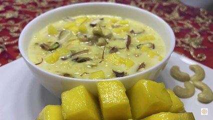 Recette Indienne  _ kheer riz au lait et mangues