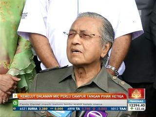 Kemelut dalaman MIC perlu campur tangan pihak ketiga