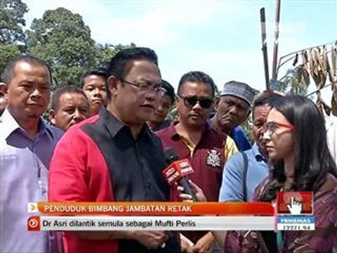 Penduduk kampung bimbang jambatan retak