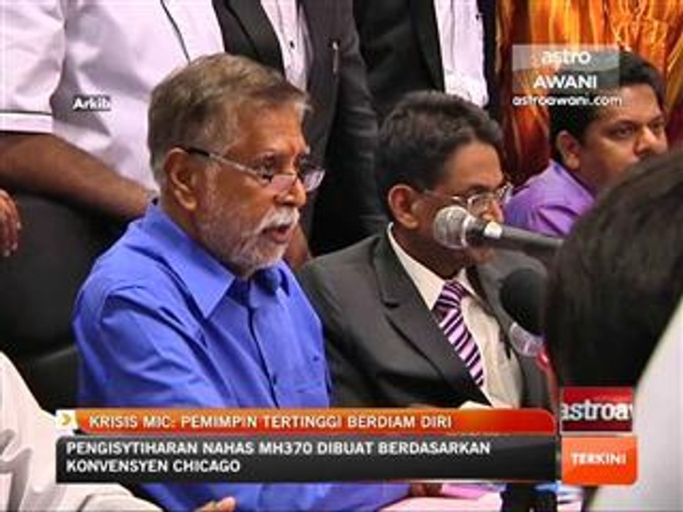 Krisis MIC: Pemimpin tertinggi berdiam diri