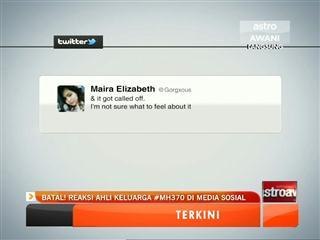 Batal! Reaksi ahli keluarga #MH370 di media sosial