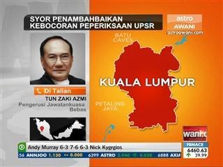Syor penambahbaikan kebocoran peperiksaan UPSR