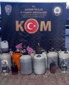 Kayseri'de 350 litre el yapımı sahte alkol ele geçirildi