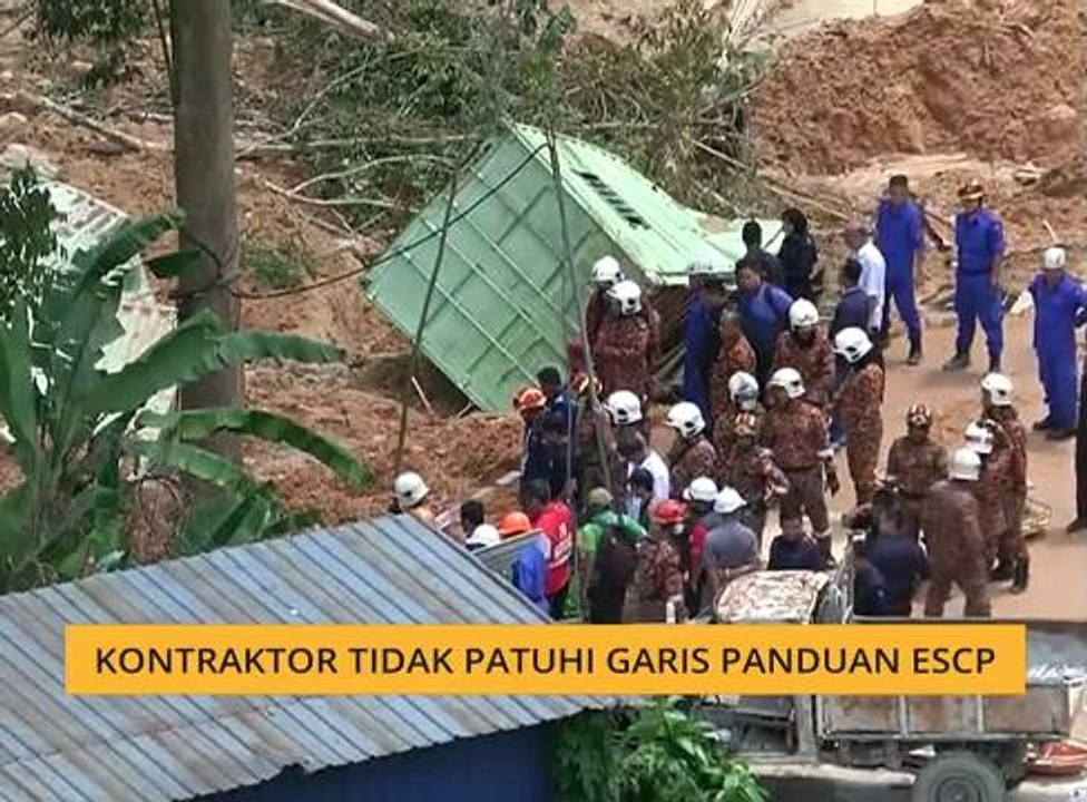 Kontraktor tidak patuhi pelan ESCP