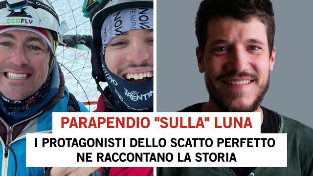 Parapendio sulla Luna tra le cime delle Dolomiti: lo scatto perfetto inseguito per tre anni