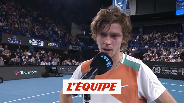 Rublev : « La finale était géniale, je pense que le public a apprécié » - Tennis - ATP - Marseille