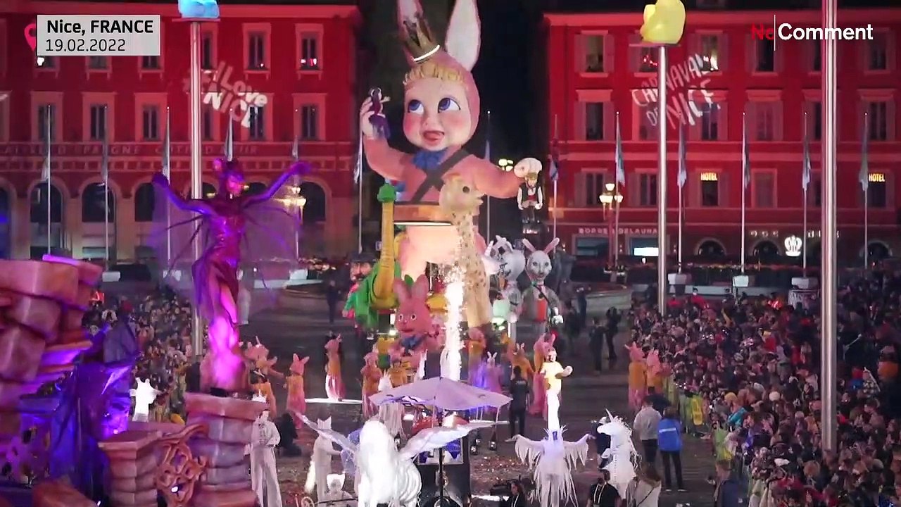 Karneval 2022: Der 'König der Tiere' zieht mit einer bunten Parade durch Nizza