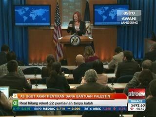 AS ugut akan hentikan dana bantuan Palestin