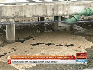 IWK mohon naikkan tarif perkhidmatan pembentungan