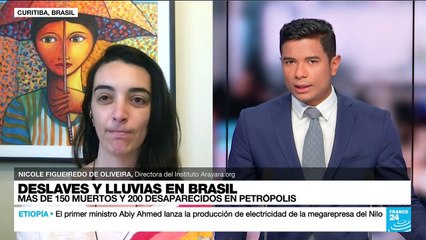 Nicole Figueiredo: "Las autoridades de Brasil no están listas para las emergencias por lluvias"