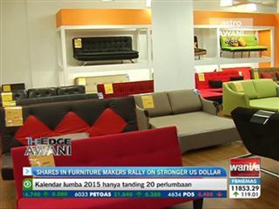 Shares in furniture makers rally on stronger US dollar