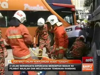 Dua maut dalam kemalangan akibat tersepit