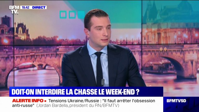Jordan Bardella: Je suis assez opposé à la chasse à courre, mais je ne suis pas pour l'interdiction de la chasse