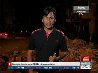 Perkembangan banjir di Gua Musang (31 Dis, 8:00 malam)
