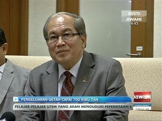 Pengeluaran getah capai 700 ribu tan