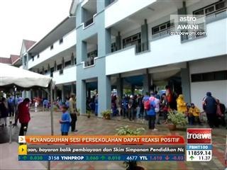 Penangguhan sesi persekolahan dapat reaksi positif