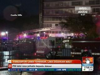 Pangsapuri lama terbakar, lima disahkan maut