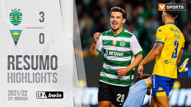 Highlights: Sporting 3-0 Estoril Praia (Liga 21/22 #23)