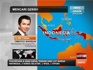 Usaha mencari dan menyelamat QZ8501 disambung esok