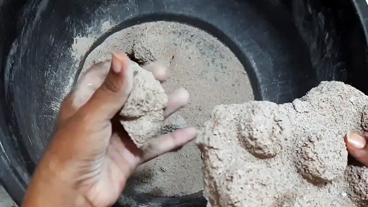 ASMR dusty sand cement dry crumbles video Dailymotion