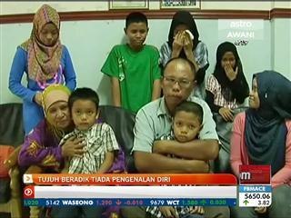 Tujuh beradik tiada pengenalan diri