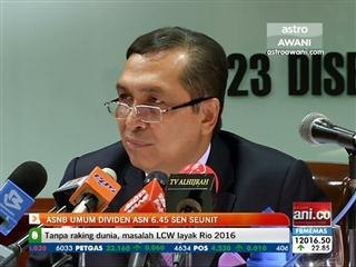 ASNB umum dividen ASN 6.45 sen seunit