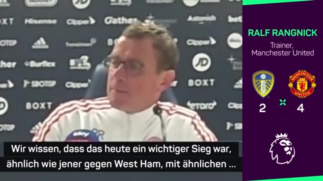 Rangnick lobt “perfekte Antwort” von Man United