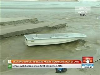 Seorang dikhuatiri lemas akibat memancing ikan di laut