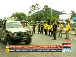 Banjir: Peserta Kelab 4X4 Kuala Lumpur bantu Orang Asli