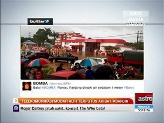 Telekomunikasi mudah alih terputus akibat #banjir