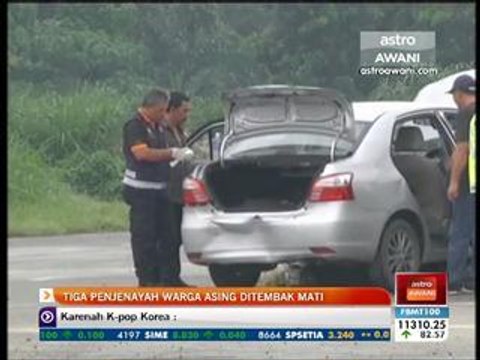 Tiga penjenayah warga asing ditembak mati