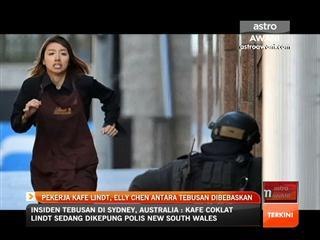 Pekerja kafe Lindt, Elly Chen antara tebusan dibebaskan