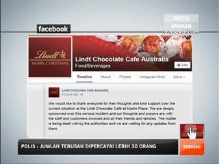 FB kafe Lindt di Martin Place jadi tumpuan media sosial