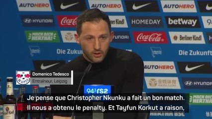 23e j. - Tedesco : "Nkunku a fait basculer le match"