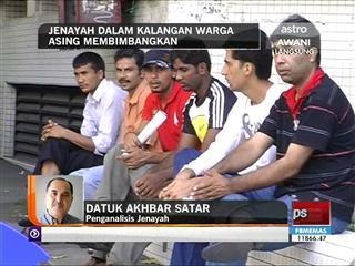Jenayah dalam kalangan warga asing membimbangkan