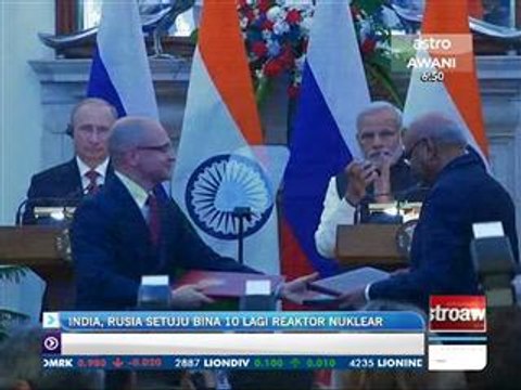 India, Rusia setuju bina 10 lagi reaktor nuklear