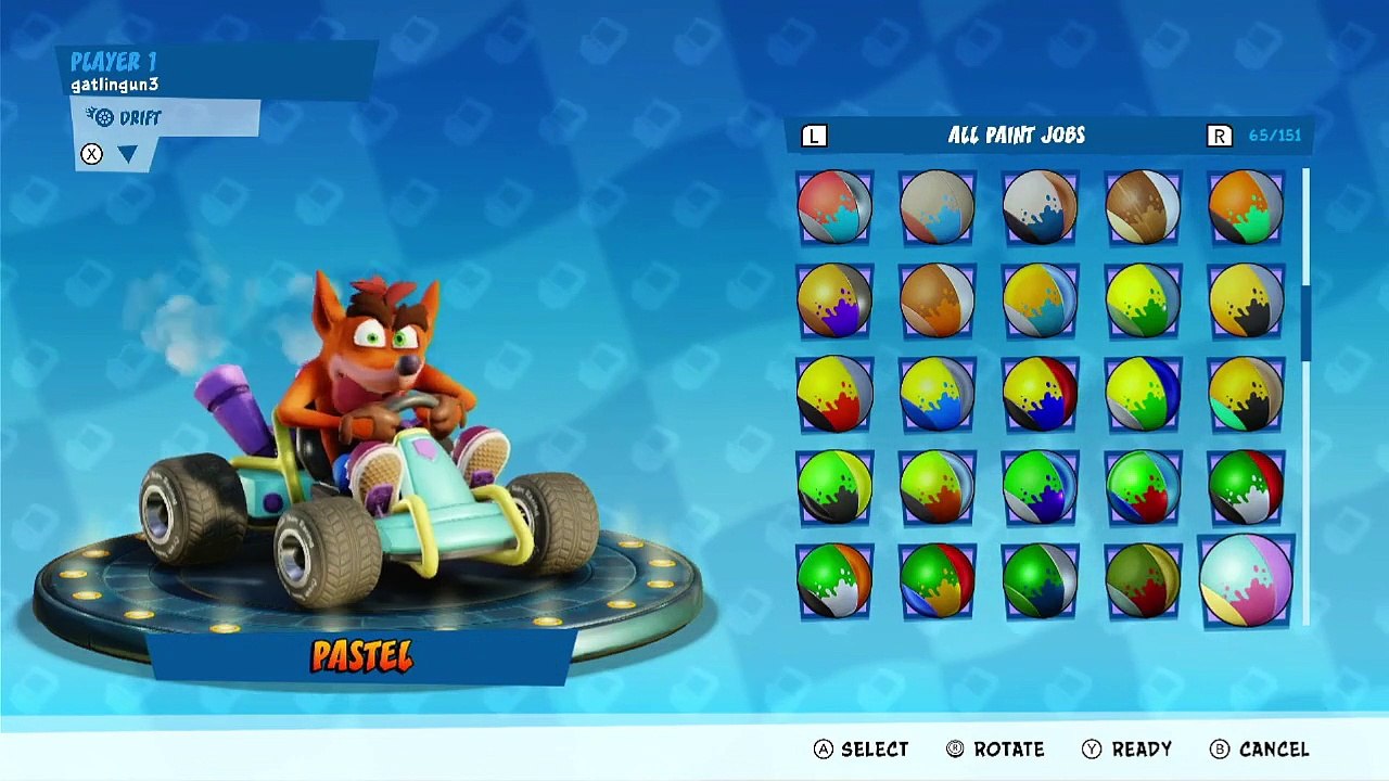 All Classic Kart Paint Jobs Showcase - Crash Team Racing Nitro-Fueled