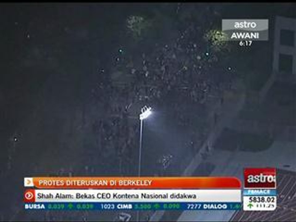 Protes diteruskan di Berkeley