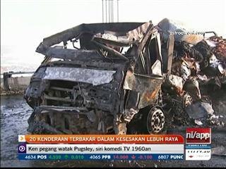20 kenderaan terbakar dalam kesesakan lebuh raya