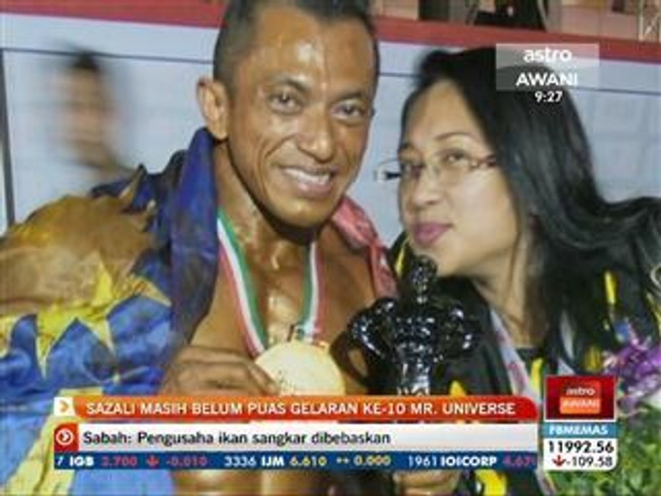 Sazali masih belum puas gelaran ke-10 Mr. Universe