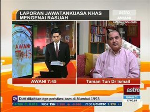 Laporan jawatankuasa khas mengenai rasuah