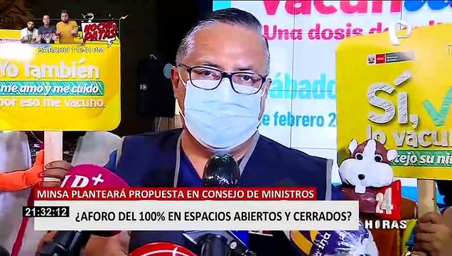 Ministro de Salud planteará que aforo en locales sea al 100 %