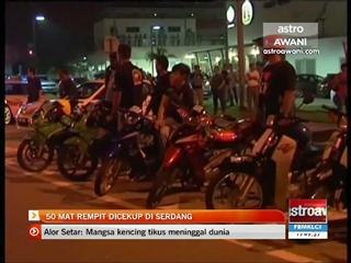 50 mat rempit dicekup di Serdang