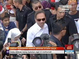 Darjah Kebesaran Anwar Ibrahim ditarik balik